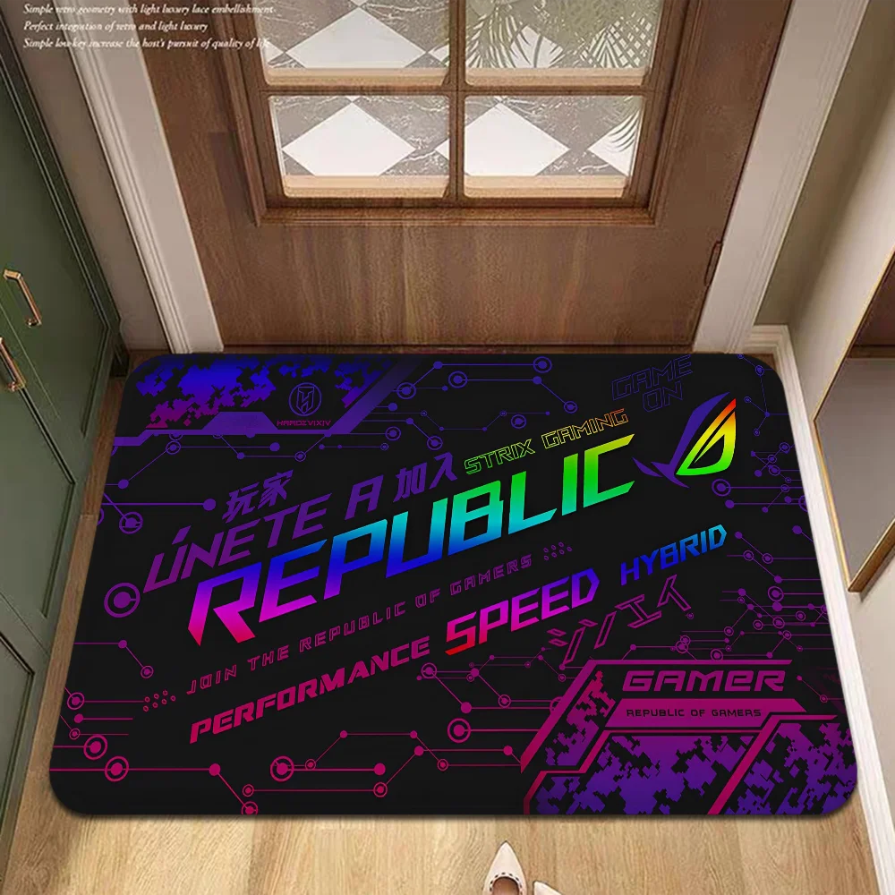 ASUS ROG Republic of Gamers Logo Game Floor Mat Nordic Style Home Doormat Bathroom-Toilet Mats Bedroom Hotel Decor Mat