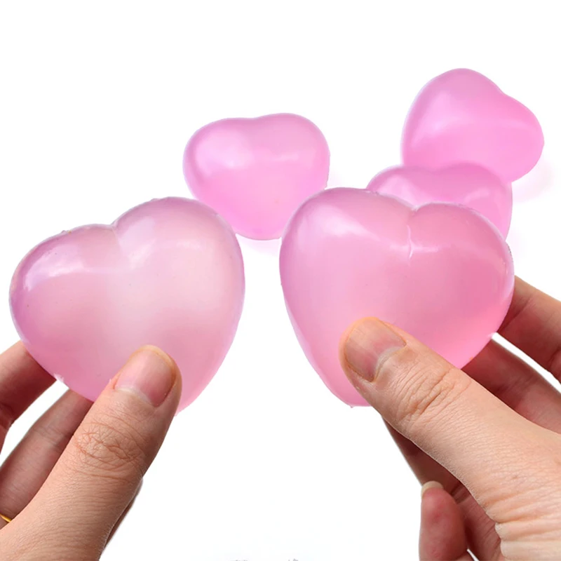 Cute Change Color Heart Squeeze Toy Toy Anti-stress Vent Ball Slow Rebound Relieves Stress Toys