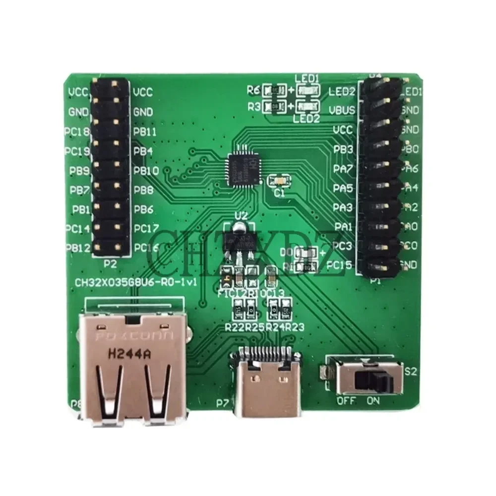 2Pcs/Lot CH32X035 Basic Evaluation Board RISC-V USB PD MCU WCH