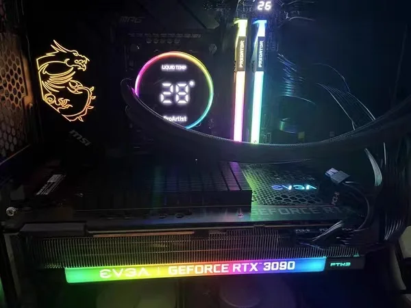 Second-hand EVGA G eForce RTX 3090 XC3  24G GDDR6X iCX3 Technology GAMING Video Card