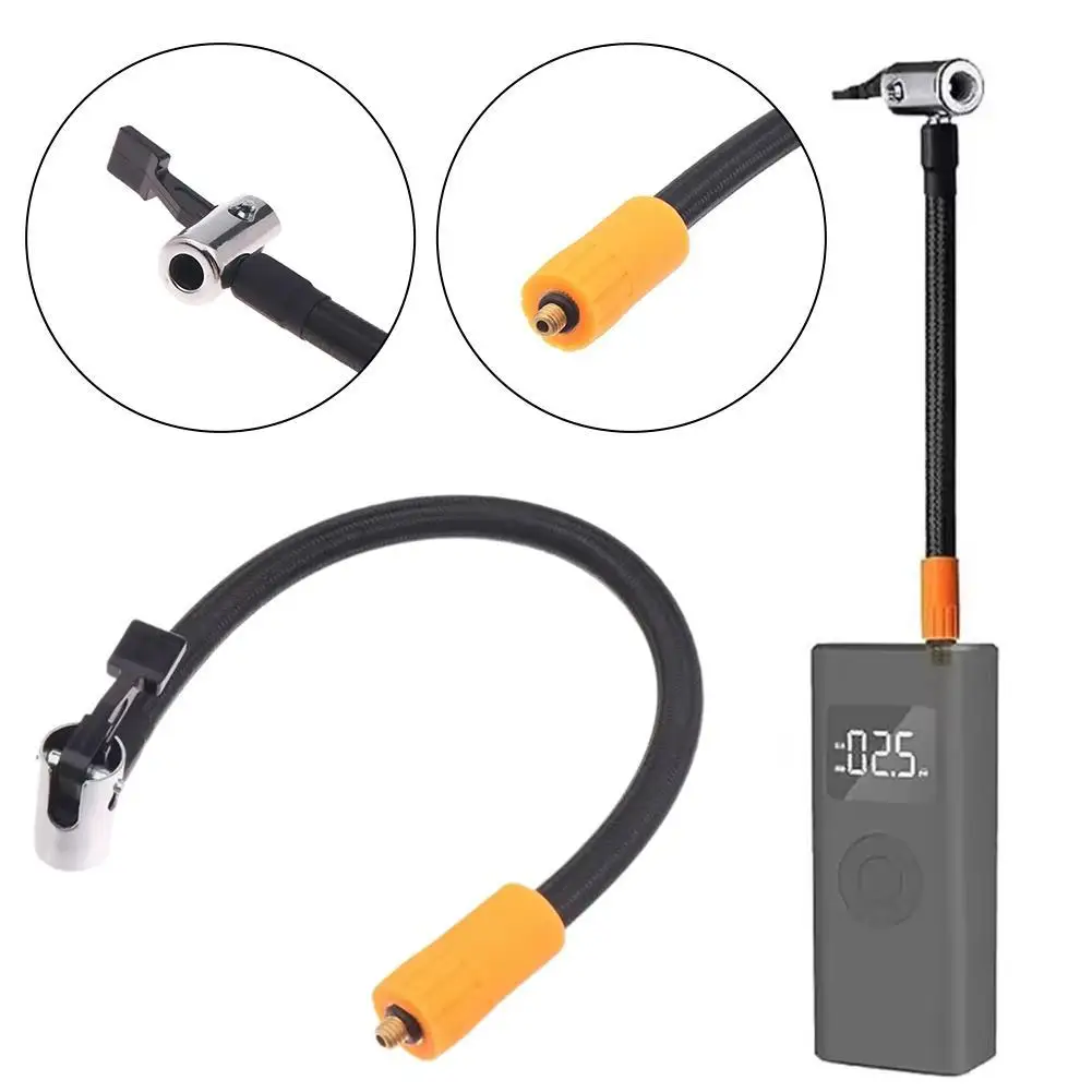 

M6 Thread Car Tire Inflator Hose Adapter Anti-Leak Air Pump Extension Tube Universal Auto Motorcycle Valve Connector