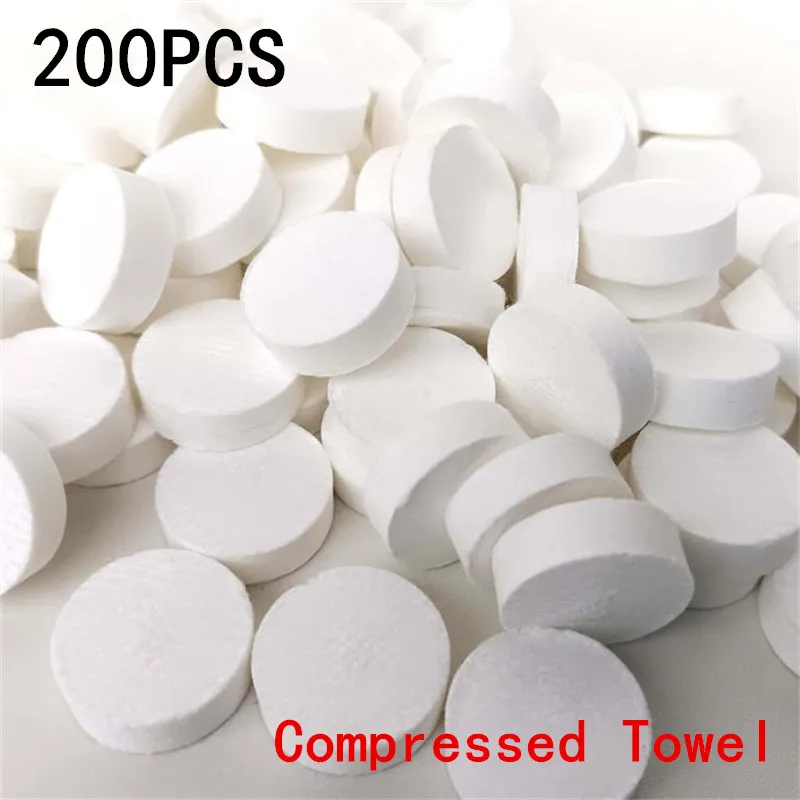 50/100/200pcs Disposable Compressed Towel Coin Tissue Travel Portable Compressed Towel For Outdoor Travel BBQ Camping Face Wipes