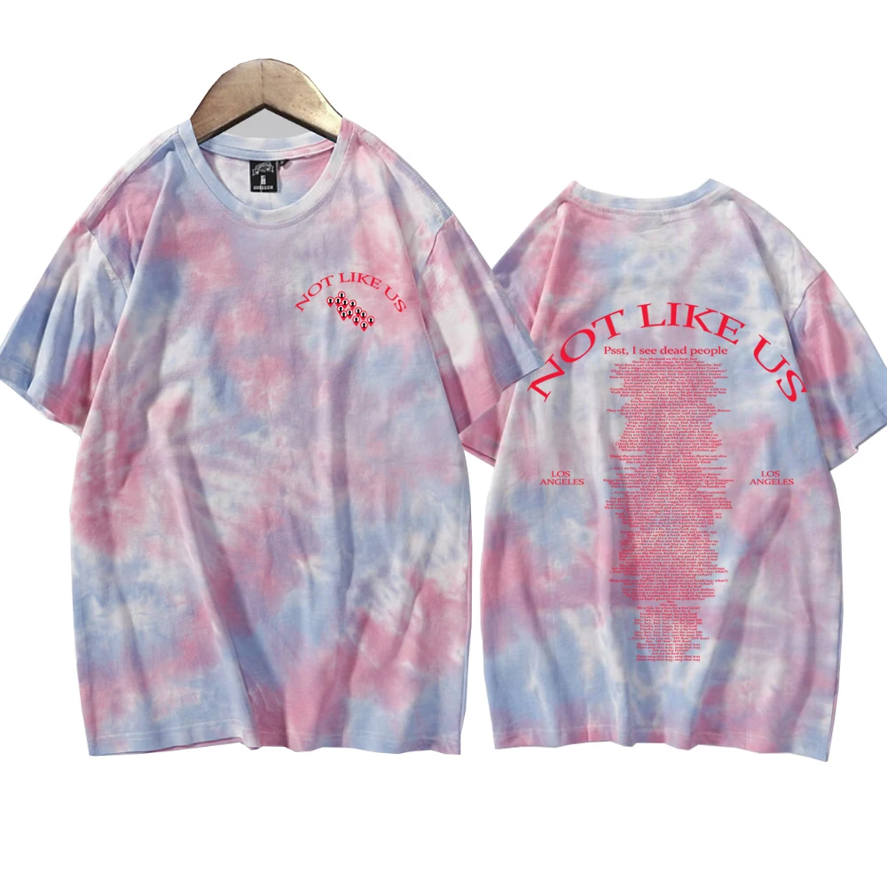 Kendrick Lamar They Not Like Us Tie Dye Tshirts Women Tops & Tees Women Clothes Harajuku Tshirt