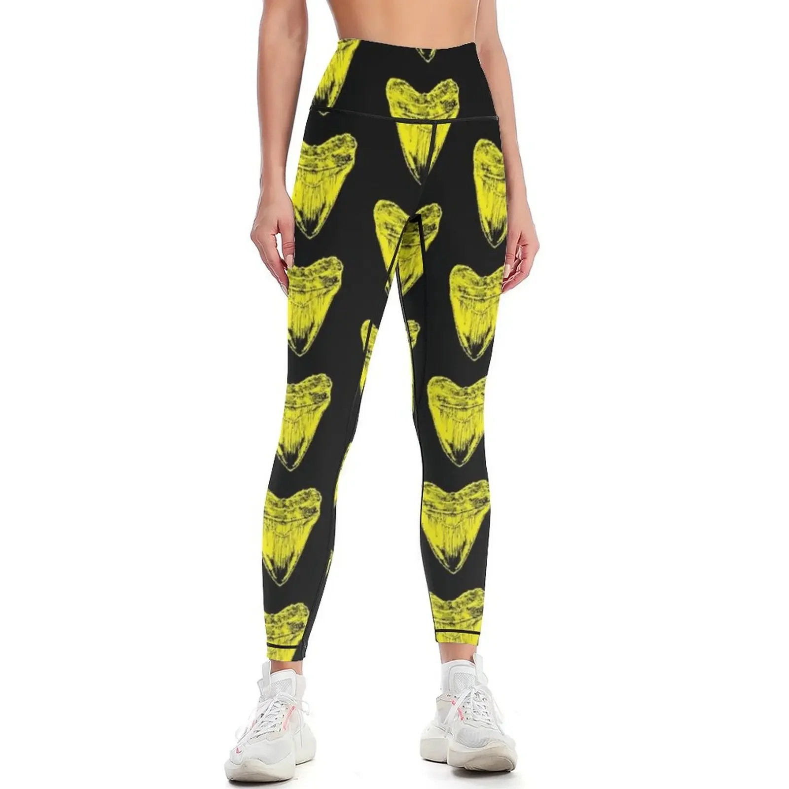 

Fossil Megalodon Shark tooth Leggings for fitness sporty woman push up for girls Legging sexy woman Womens Leggings