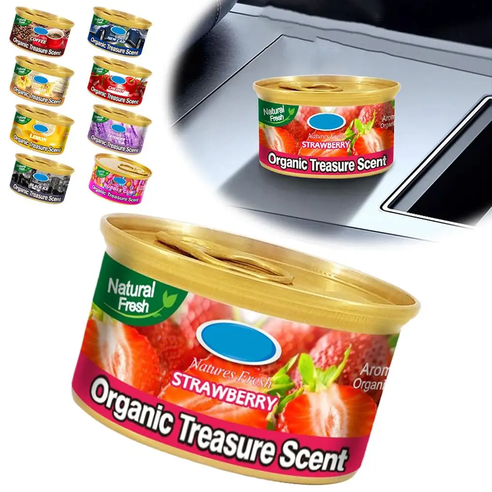 Car Air Fresheners Canned Wood Blocks Fruit Bubble Ambientador Interior Auto Flavor Aroma Long-Lasting Gum Aromatherapy Coc V6P6