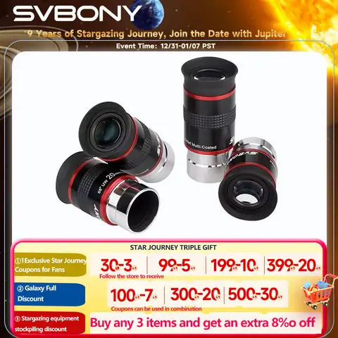Wide Angle Telescope Eyepiece Set 1.25" svbony
