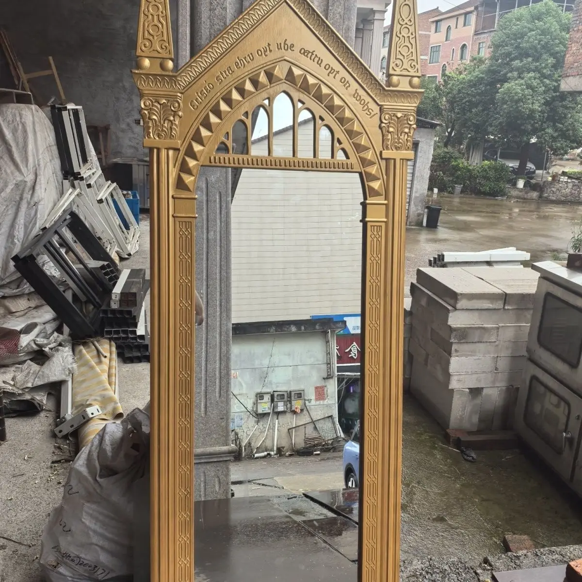 Room decoration Eris magic mirror retro mirror, magic mirror European carved full-length full-length mirror