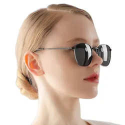 Metal alloy fashion women's glasses, retro polarized sunglasses 6131