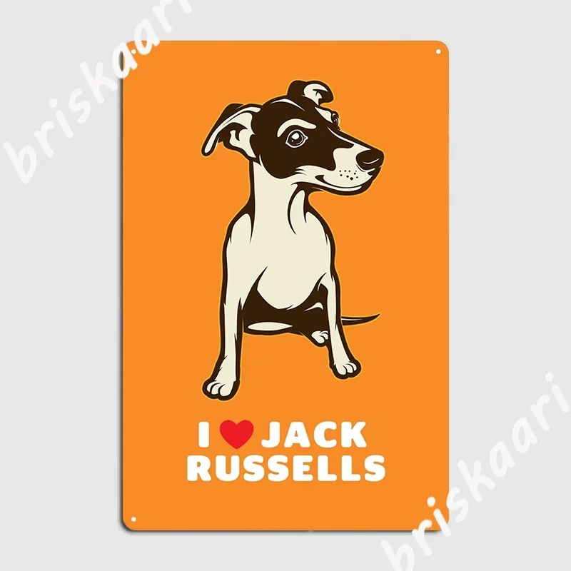 Jack Russell Terrier House Rules Tin Sign
