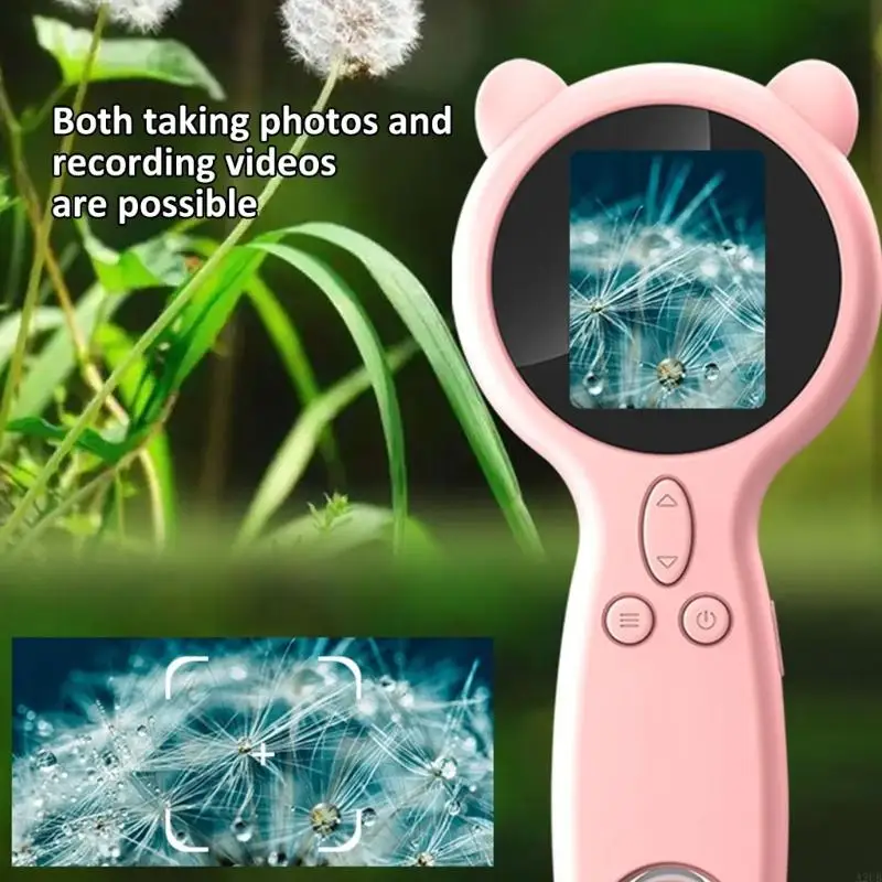 Excellent ABS Children Microscope 500x Magnification Manual Enlarge Camera Video Function Science Learning Tool A2UB