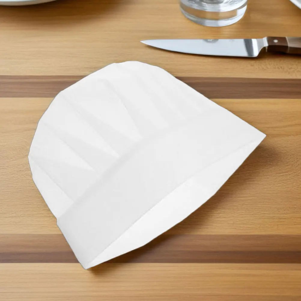 30 pçs chapéu de chef descartável não tecido cozinhar boné de grau alimentício seguro chapéus de cozinha para festa de cozimento-chapéus de chef para