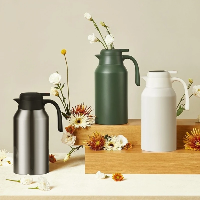 

Thermal insulation pot 316 stainless steel 2.7L large capacity, temperature display kettle