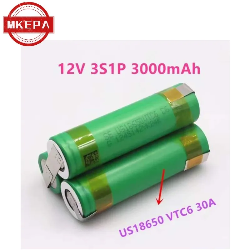 (Dostosowane) 18650 vtc6 bateria 30 amperรณw wkrฤtak akumulatorowa bateria elektrodowa 3 s1p 4 s1p 5 s1p 4 s2p 5 s2p 12V 16.8V 21V