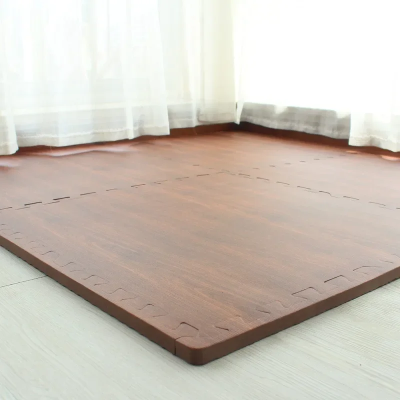 Foam floor mat soundproof imitation wood grain puzzle mat can be cut thickened splicing floor blanket to cover the bedroom