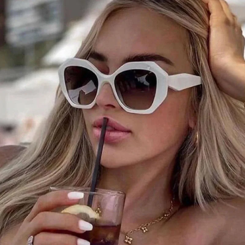 

Oversized Irregular Sunglasses Women 2025 Luxury Brand Designer Unique Polygon Sun Glasses for Men Fashion Big Frame Sunglass