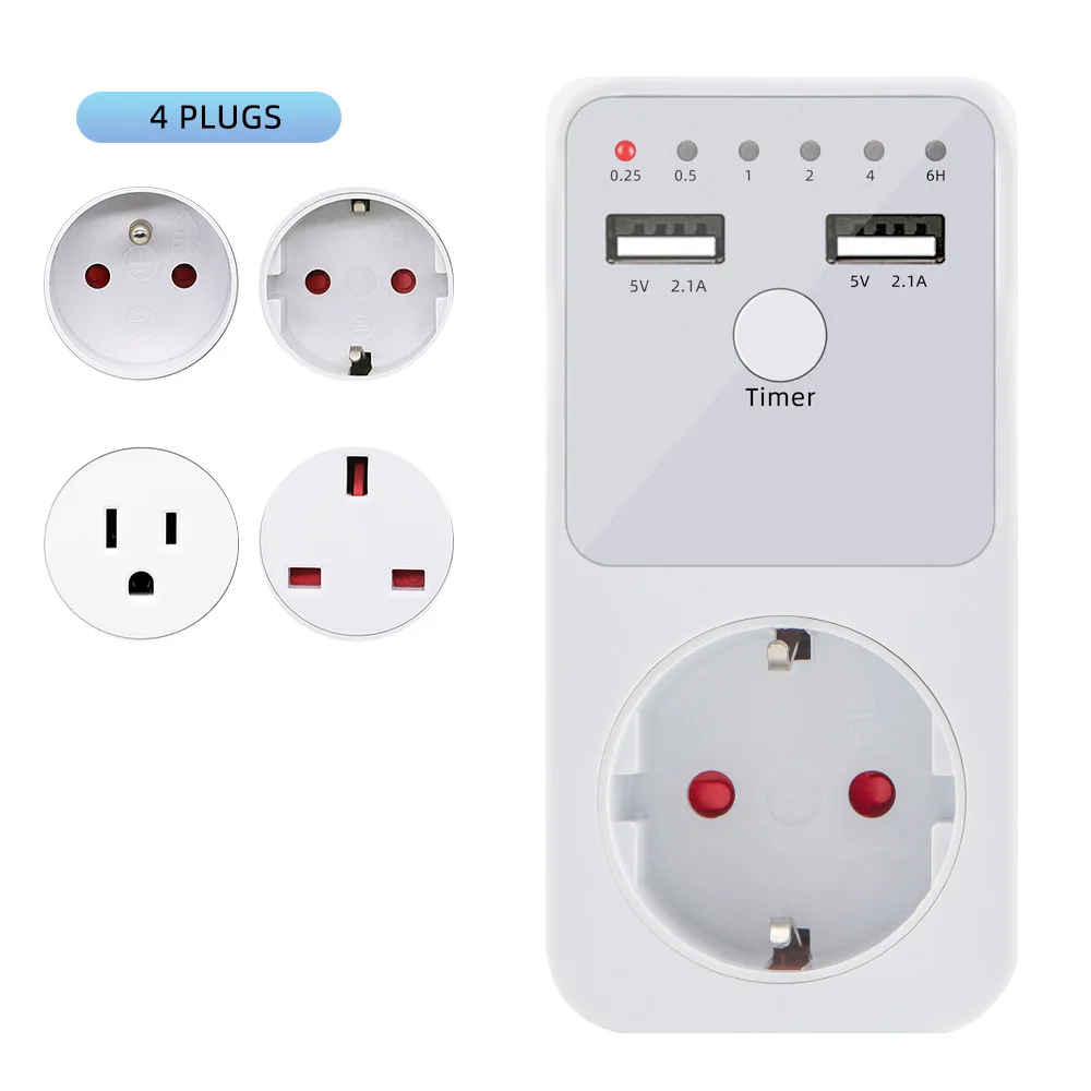 Multifunction Timer Socket UD02 Timer Surge Protector Outlet Voltage Relay Switch Power Saving Time Controler EU US FR UK Plug