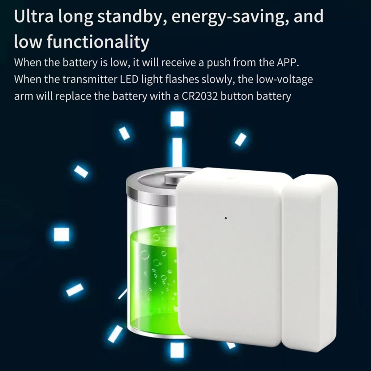 2,4 ГГц беспроводной TTLOCK датчик двери Обнаружение контакта двери окна открытие закрытие состояние работает с TTLOCK App смарт-замки