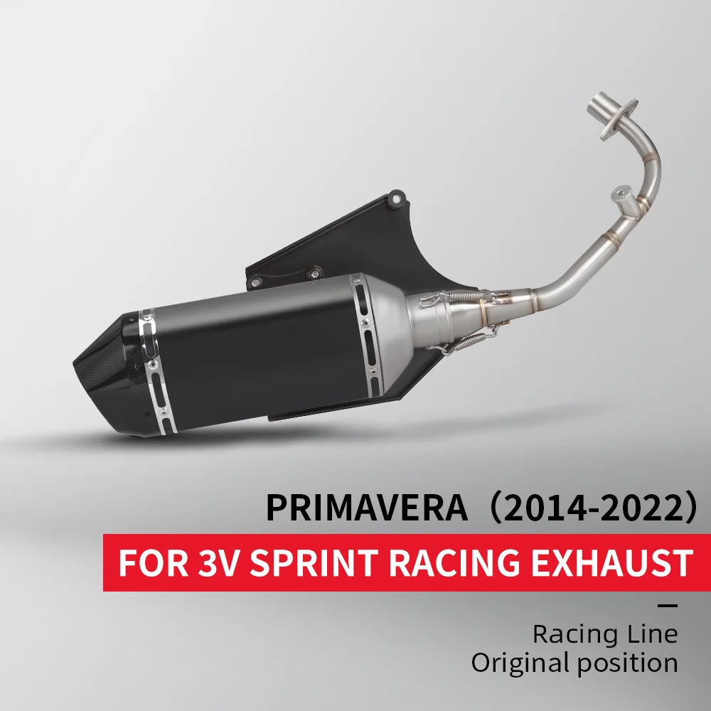 For Primavera 125 150 Sprint LX/LXV 3V Motorcycle Exhaust Pipe Whole Vehicle Full End Link Pipe High Quality Exhaust Upgrade Kit