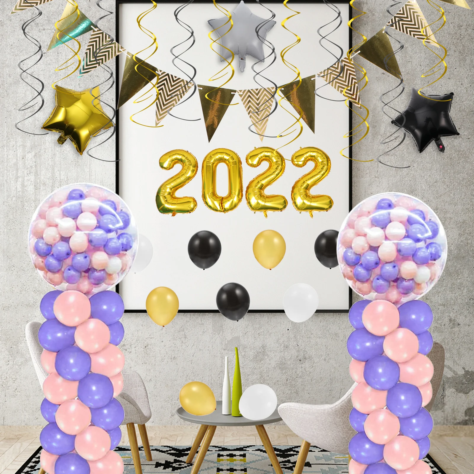 

1 set 1 Set Adjustable Sticks Holder Stand Stand Kit For Stands For Party Party Wedding Decor Easy Diy Portable Column Rod