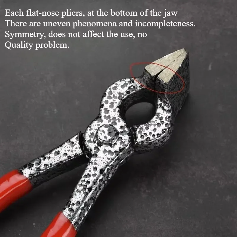 Flat Nose Flanging Pliers Rough Leather Special Tool for Handmade Wallet DIY Leather Craft Production