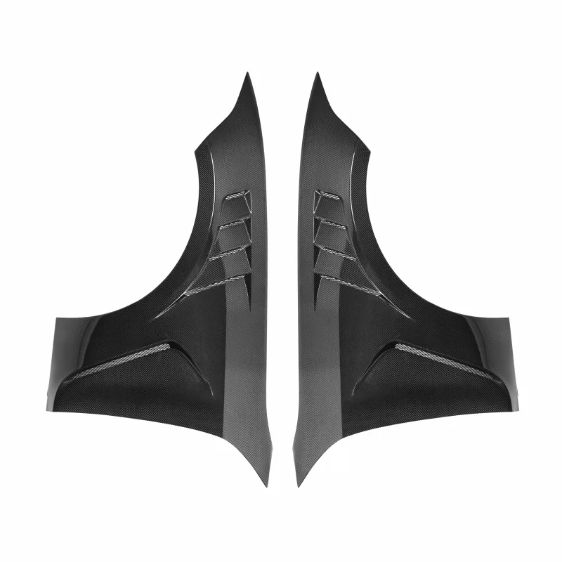 

VE Style Real Carbon Fiber Front Side Fender Trims for BMW 3 Series G20 2020+ New Condition Bumper Towing Hitch Cut-Outs Auto