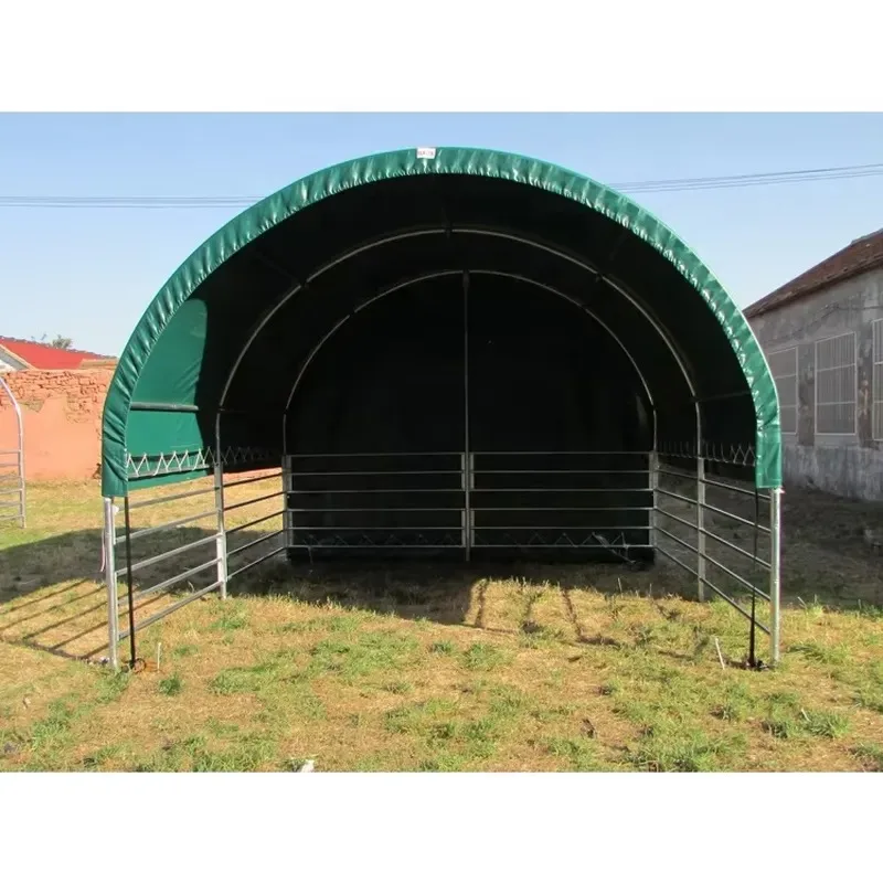 4x4m Portable Livestock Tent Cattle Barn Roof Horse Shelter