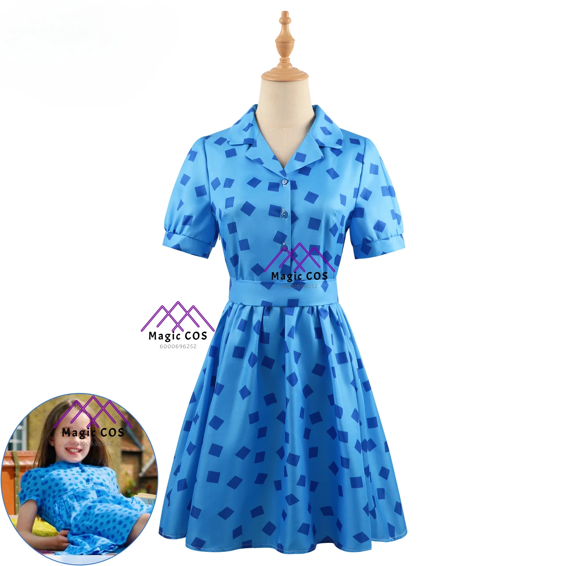 

Matilda Best-selling Matilda Photo-Ready Cosplay Costume for Children in The Musical Hortensia Budget-Friendly Halloween Fashion