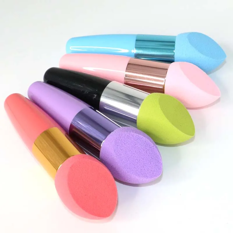 New Lovable Mushroom head Makeup Brushes Powder Puff Beauty Cosmetic Sponge With Handle Fashion Professional Makeup Tools