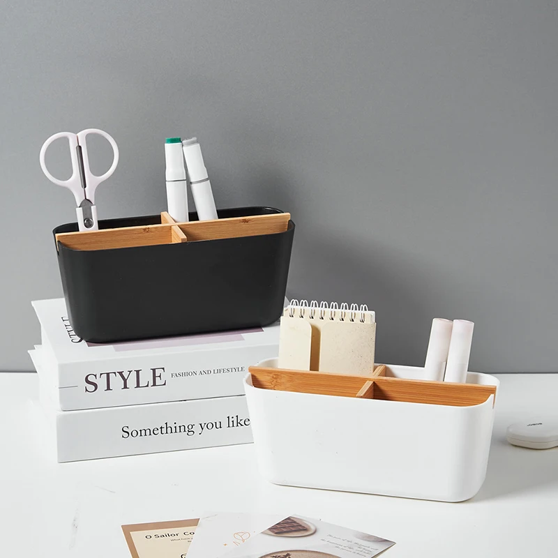 Desktop Storage Box Electric Toothbrush Holder Shaver Makeup Brush Storage Box Toothpaste Toothbrush Holder Bathroom Accessories