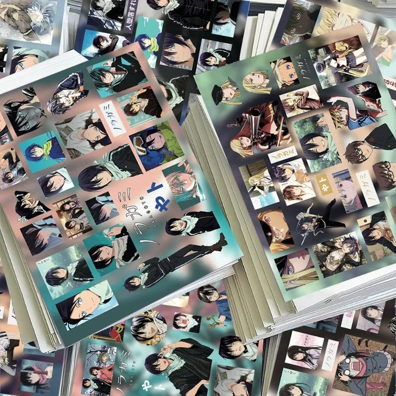 Neue Noragami Yato Bishamon Hiyori Iki 8-teilige hochwertige Anime-Cartoon-Druck-Aufkleber, wasserdicht für Handyhüllen und Gepäck. – Detail 2