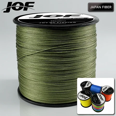 JOF Carp Fishing Line 8 Strands/4 Strands 500M/300M Braided Multifilament PE Cord Janpan Material 10-120LB