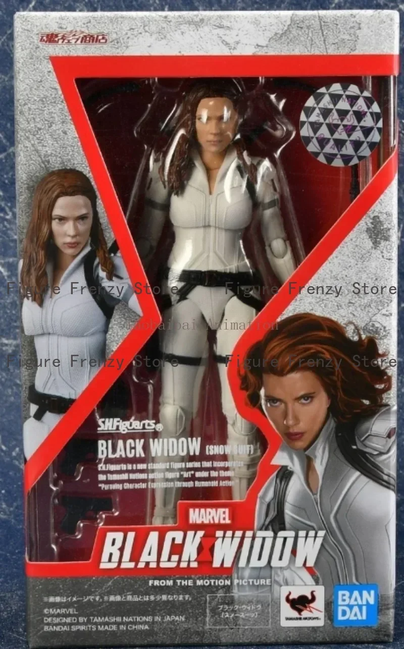

In Stock Bandai Original S.H.Figuarts Black Widow (White Version) Black Widow Black Version Model Action Figure Collection Gift