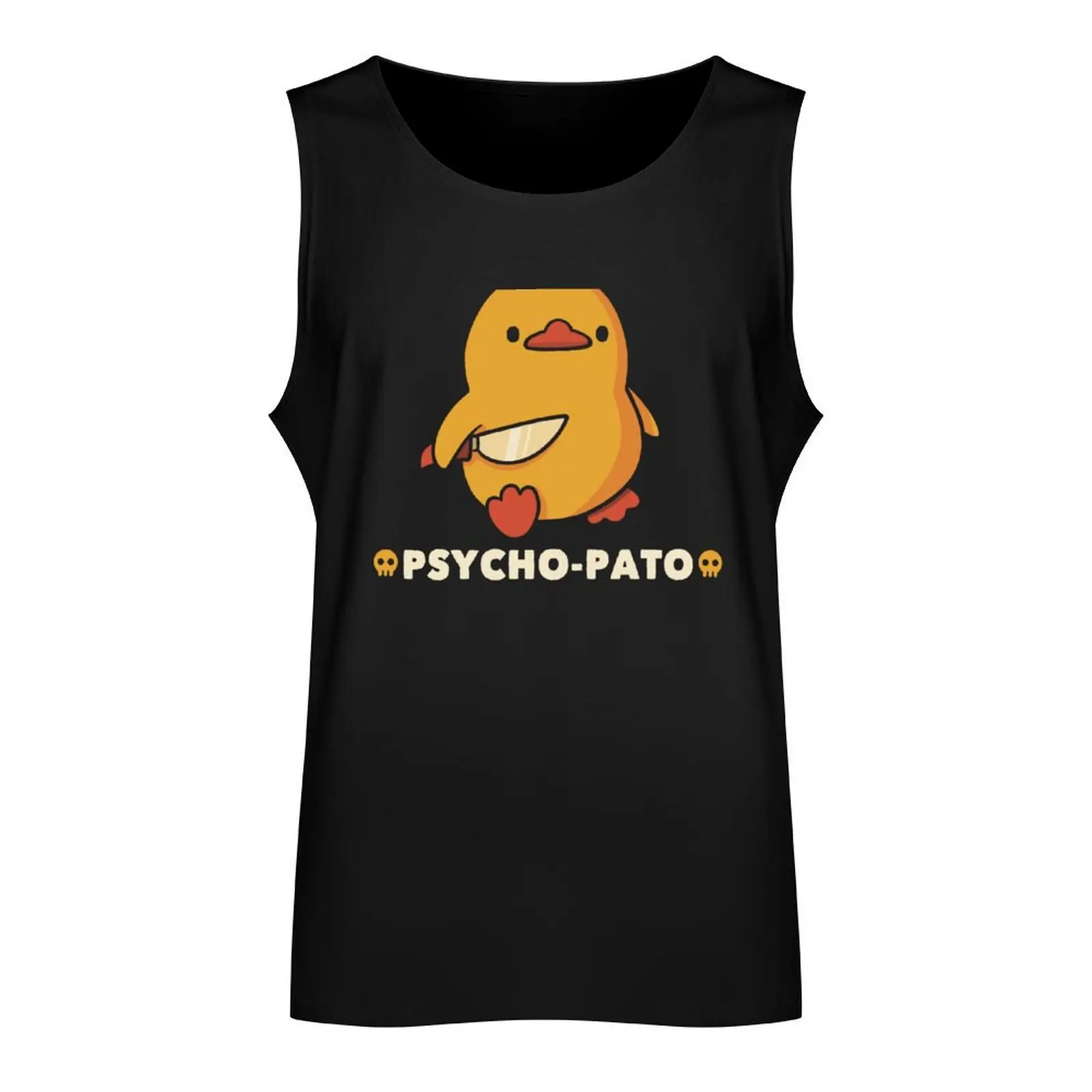 Psycho-Pato Funny Duck Brown by Tobe Fonseca Tank Top t-shirt gym man Sportswear for men