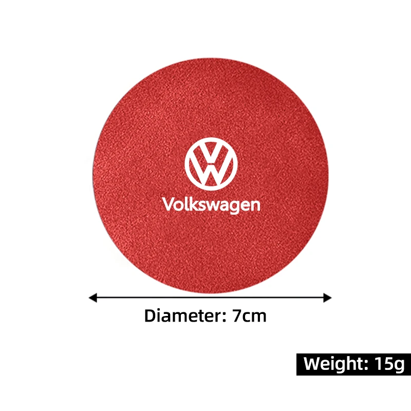 車内ウォーターカップマット,レザーコースター,vw gti用パッド,ポロ,ゴルフ,パサート,シロッコ,ティグアン,ジェッタ,T-ROC,トゥアレグ,gte,2個