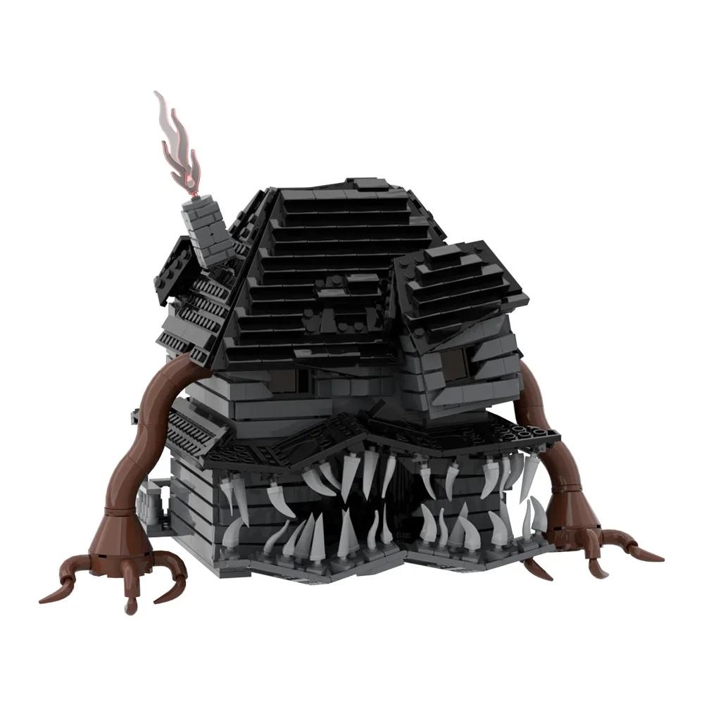 고브릭스 MOC 호러 몬스터 하우스 블록 모델 유령의 집 건축 창의력 블록 DIY 조립 장난감 어린이 선물