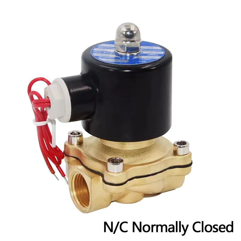 Normally Closed solenoid valve 12v water valve AC220V air valve DN8/10/15/20/25/50Electric valve1/4\