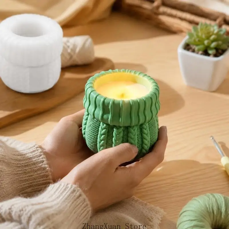 Dekorative Kerzenhalterform mit abgerundetem Pullover-Stil für Harzguss 3XUF – Detail 5