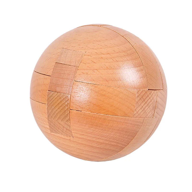 Wooden Puzzle Magic Ball Brain Teasers Kids And Adults IQ Games Luban Lock Educational Intellectual Toys Rompicapo Difficili