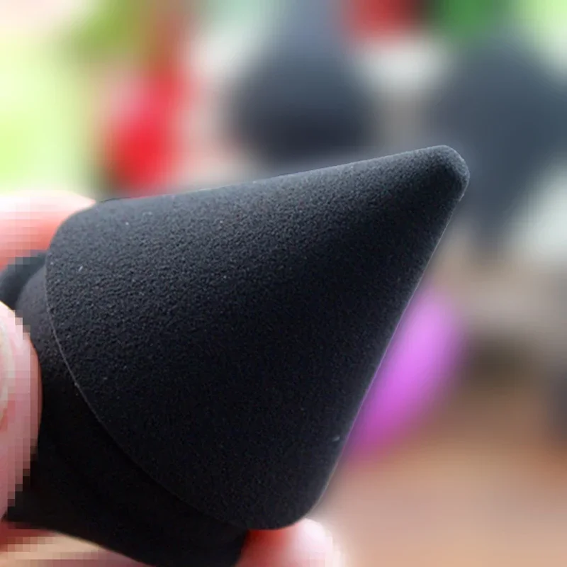 Make-up blender sponzen Vloeibare compacte foundationspons Zwart Superzachte latexvrije cosmetische hulpmiddelen