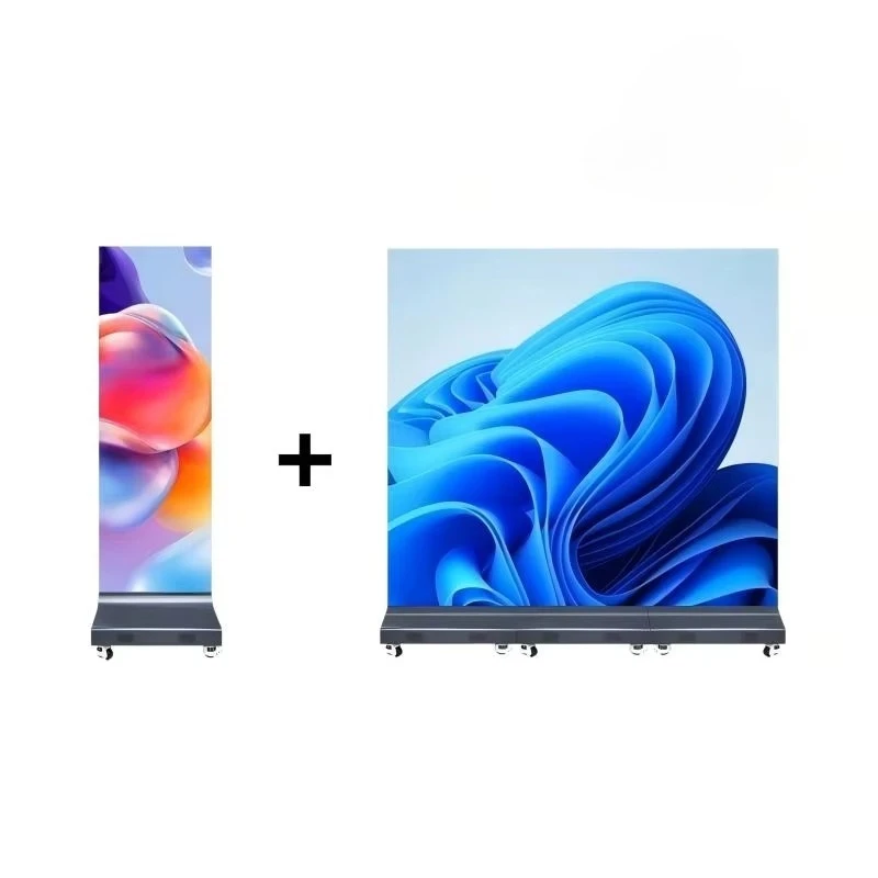 Vertical Pulley Commercial Outdoor LED Digital Poster with CMS Animation Text Display for Elevator Shopping Mall & Retail Store