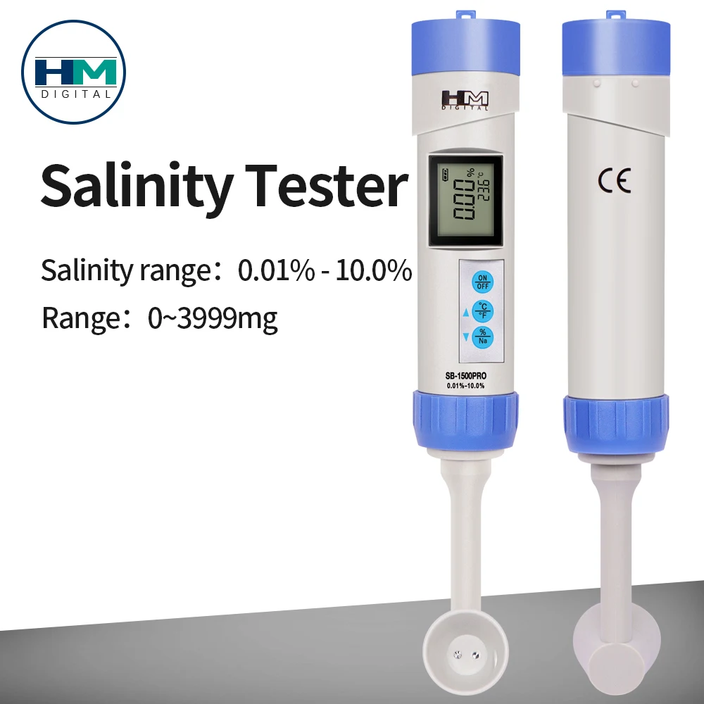 

Portable Salinometer Temperature Salinity Tester Foods High-precision Salt Concentration Meter for Kitchen Food Soup Seawater