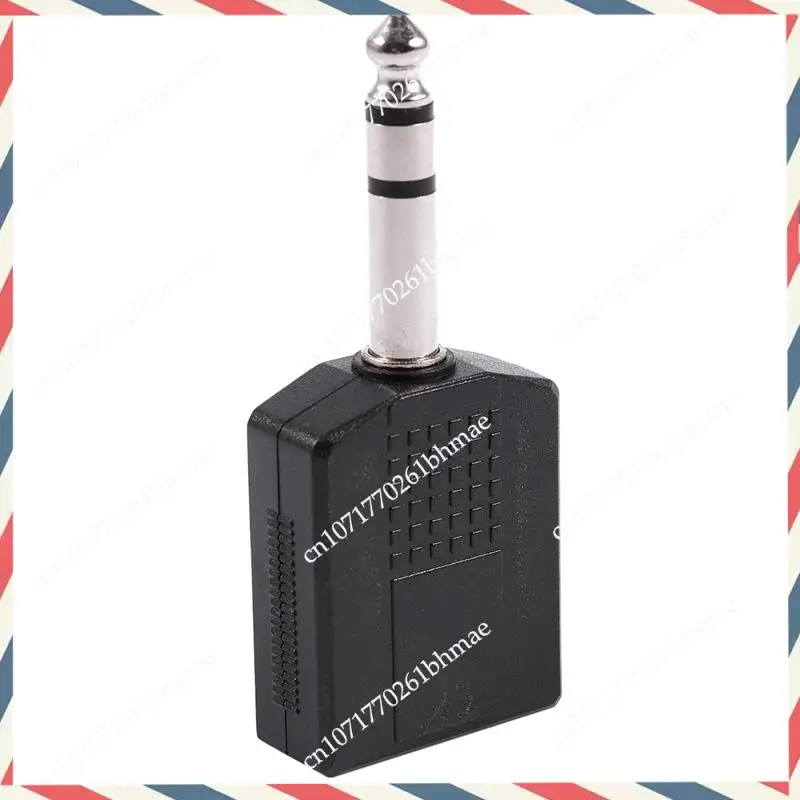 -A21Z 4X Mono 6.35Mm Male Plug To Dual 6.35Mm Female Socket Splitter Adapter Connector