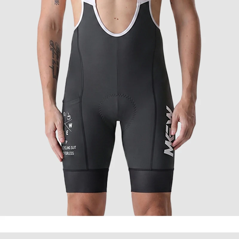 MKEW 2026 Herren-Latzhose Race Fit Schnelltrocknend und Atmungsaktives Gewebe mit Hochdichter Polsterung für Lange Fahrten – Detail 22