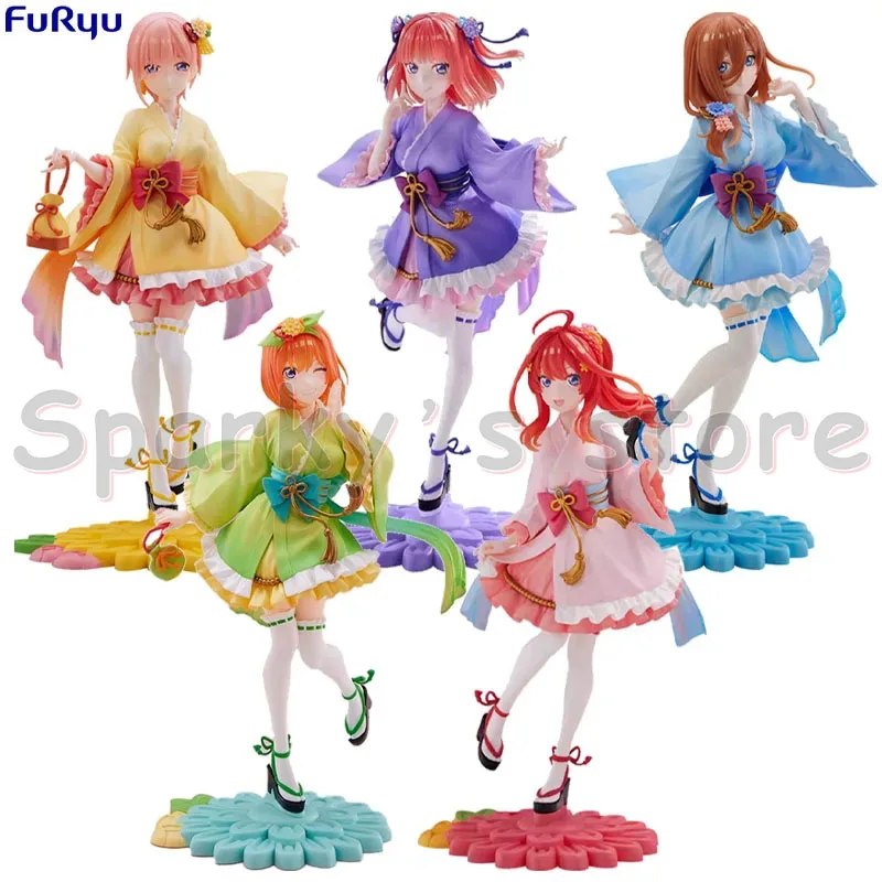 FuRyu Original TENITOL The Quintessential Quintuplets Anime Figure Nakano Ichika Miku Action Figure Toys For Kids Gifts Model