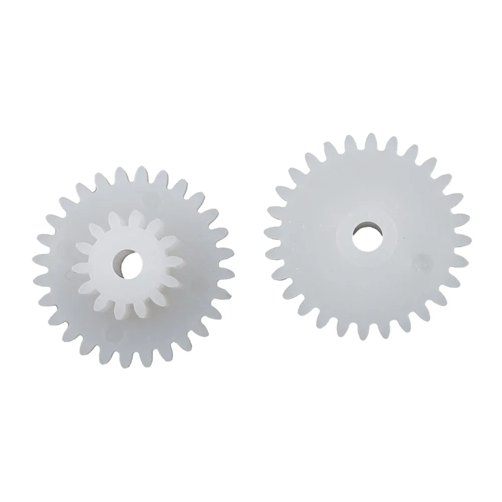 28142B 0.5M Plastic POM Gear Diameter 15mm 28 Teeth 14 Teeth Double Layer Gear 2.05mm Hole DIY Toy Parts Accessories 28+14T