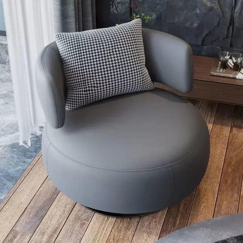 

Customizable Single Sofa Chair Scandinavian Modern Minimalist Living Room Bedroom Balcony Swivel Chair