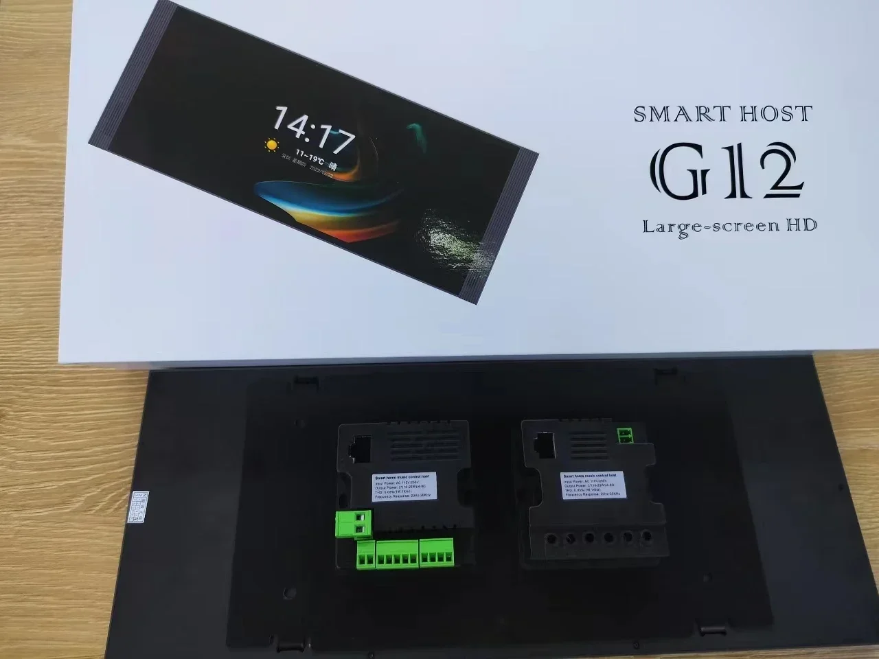 2024 nova chegada painel de toque de tela de 12 polegadas casa inteligente zigbee gateway com função de fundo de música e painel de controle de cena