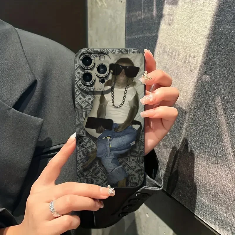 Picture 4: Sunglasses Banknote Monkey Painted Case For Samsung Galaxy A56 A55 A54 A53 A36 A35 A26 S25 S24 S23 S22 S21 Ultra Plus FE Cover