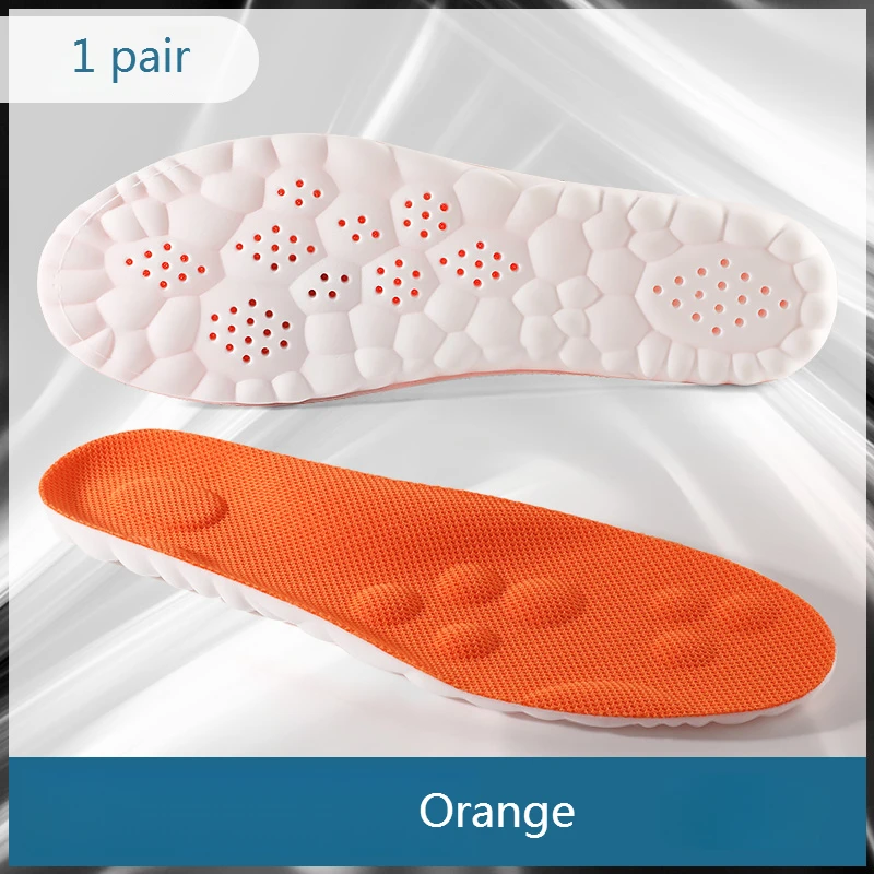 1 Paar 4D Weiche Plantarfasziitis-Einlegesohlen mit Gewölbestütze Orthopädische Schuheinlagen für Füße Sportliche Stoßdämpfung Schuhpolster