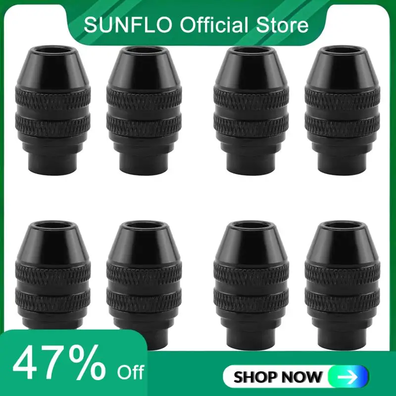 

SUNFLO 8Pcs Multi Quick Change Keyless Chuck Universal Chuck Replacement For Dremel 4486 Rotary Tools 3000 4000 7700 8200